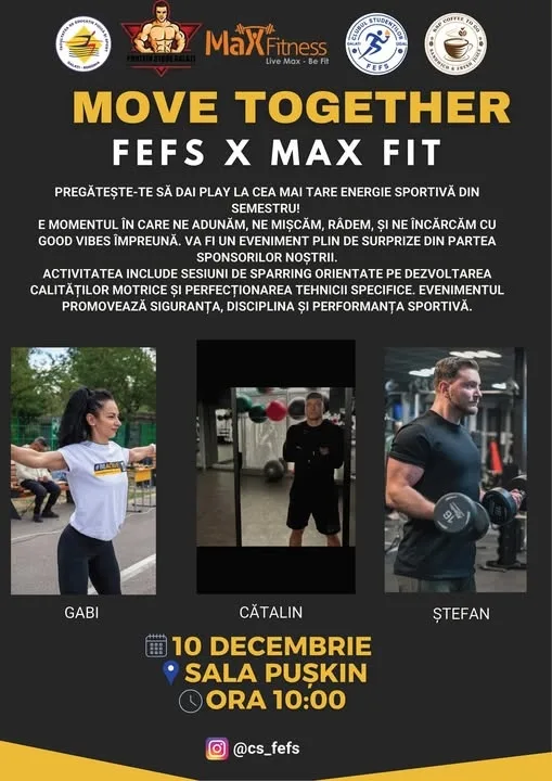Aerobic și sparring pentru studenți, la Sala Pușkin