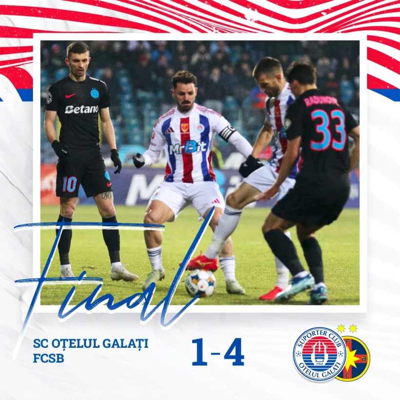 Oţelul băgată în corzi de FCSB