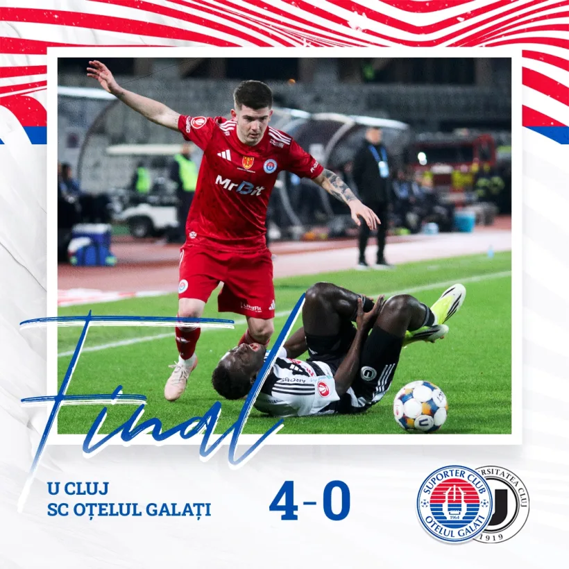 Oţelul făcută KO pe „Cluj Arena”