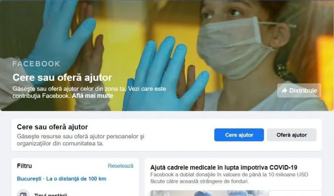 Noua funcţie Community Help din Facebook, disponibilă și în România
