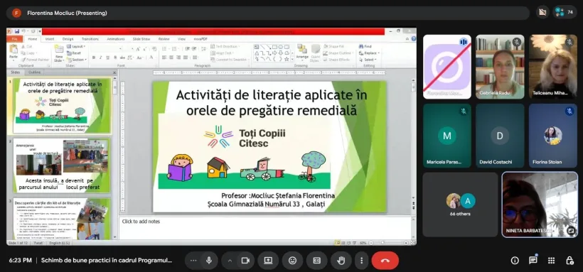 Schimb de bune practici – Programul „Toți Copiii Citesc”
