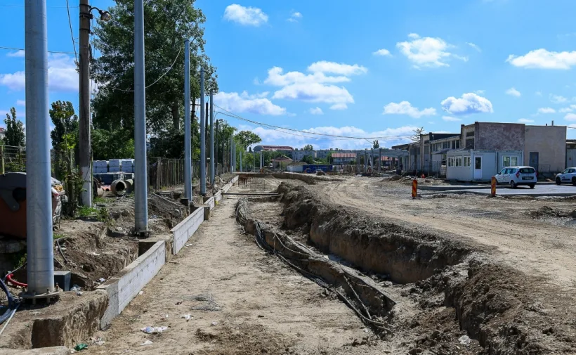 Șantier de amploare la depoul de tramvaie: lucrările avansează în ritm susținut