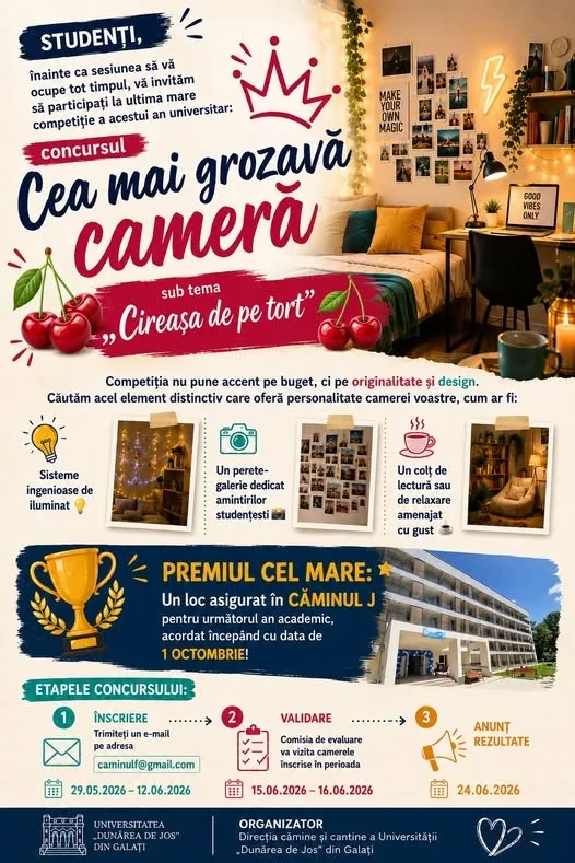 Loc asigurat în Căminul J pentru la anul? Da, se poate!