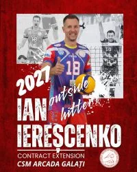 CSM Arcada Galaţi şi Ian Iereschenko au bătut palma pentru încă un sezon