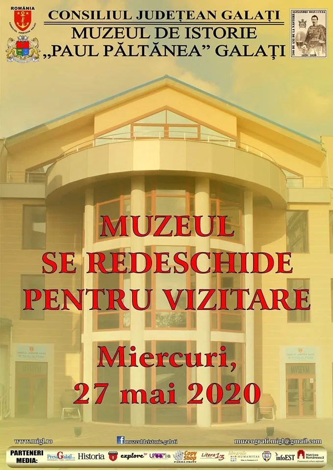 Muzeul de Istorie ”Paul Păltănea” se redeschide pentru public