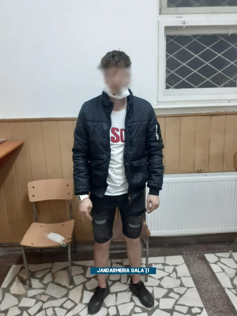 Un tânăr căutat pentru furt de bijuterii și spargeri de locuințe, prins de jandarmii gălățeni