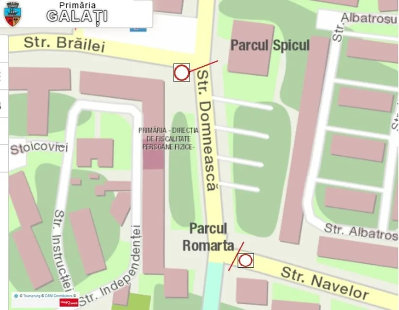 Se închide o parte a străzii Domnească. Restricțiile vor fi în vigoare până la toamnă