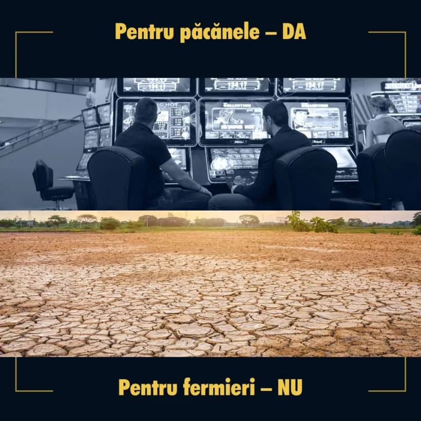 Președintele interimar al PSD, Marcel Ciolacu: "Pentru păcănele – DA! Pentru fermieri – NU!"