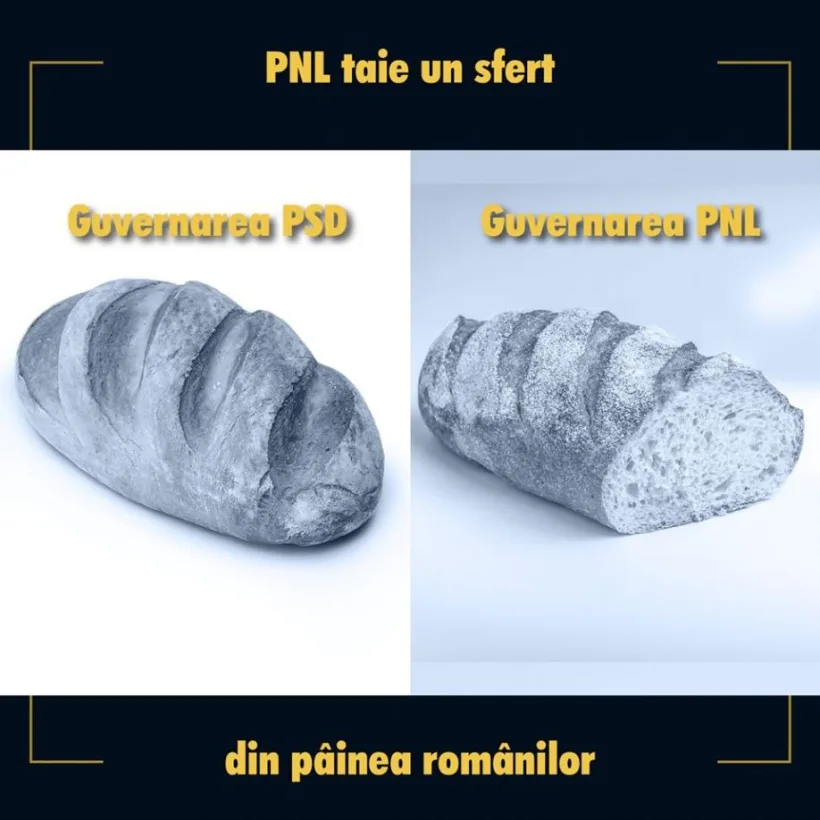 Social-democraţii: "PNL taie un sfert din pâinea românilor!"