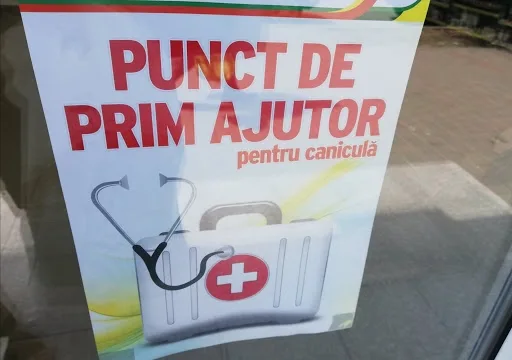 Unde sunt amplasate punctele de prim ajutor în Galați, pe perioada caniculei