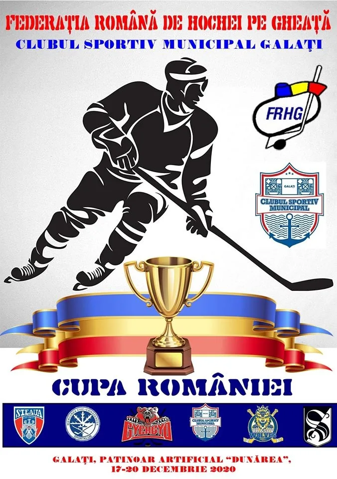Cupa României la hochei pe gheaţă se va juca la Galaţi