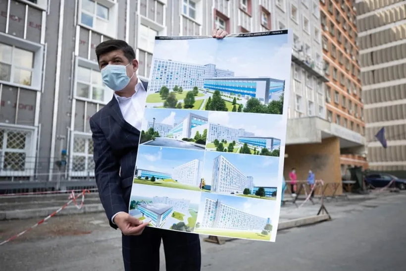 Galerie foto/Vechiul spital devine noul spital. Lucrare de proporții la Spitalul Județean Galați