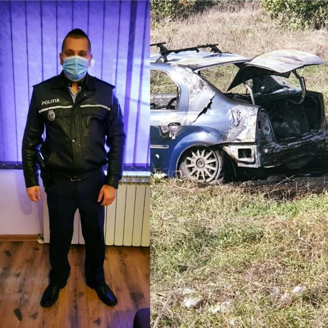 Un șofer rănit a fost salvat de un polițist aflat în timpul liber