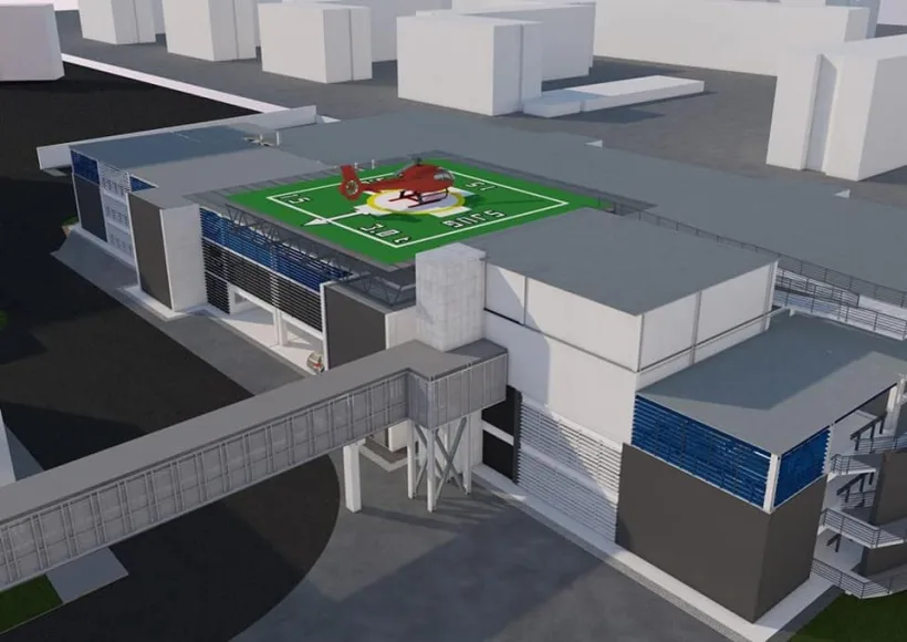Imagini în premieră cu viiitorul heliport care se va construi la Spitalul Județean Galați