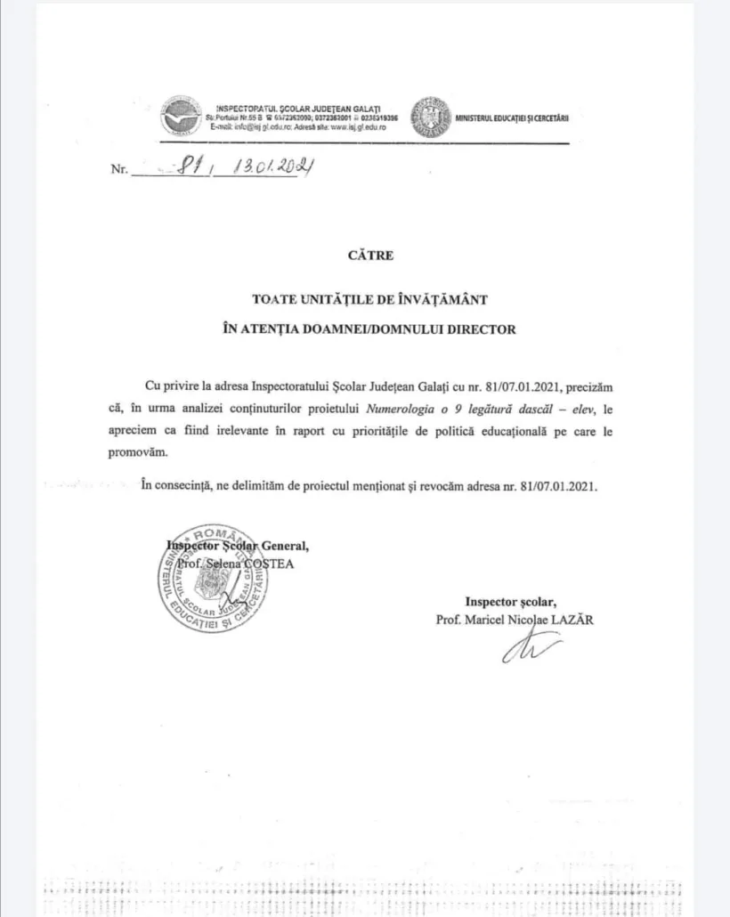 Tensiune în PNL Galați. Un liberal solicită măsuri în cazul inspectoarei școlare care a promovat numerologia