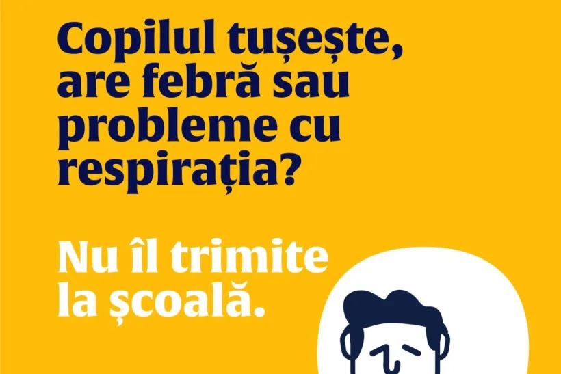 Apel către părinți al Ministerului Sănătății: „Înainte să duci copilul la școală, fii atent la cum se simte”