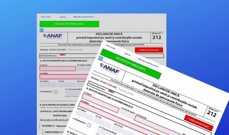 Declararea veniturilor din chirii, prin formularul fiscal 212