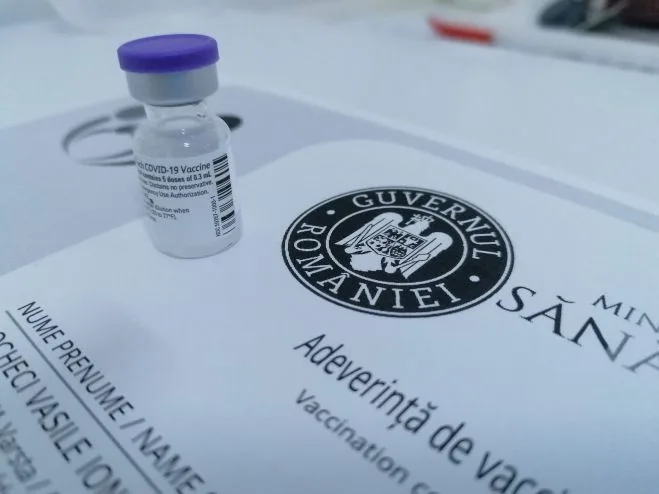 Adeverința de vaccinare, descărcată din Registrul Electronic al Vaccinărilor