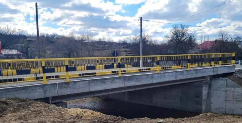 Pod nou la Nicopole, pe DJ251A. Investiție a Consiliului Județean Galați