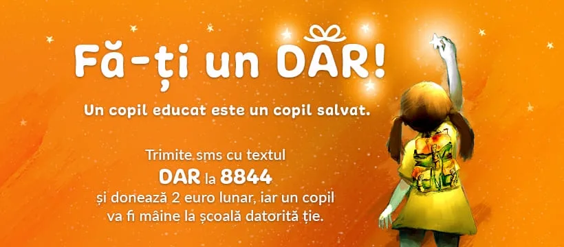 Campanie pentru prevenirea abandonului școlar: 120 de copii nevoiași vor fi sprijiniți să rămână în școală