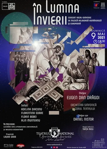 "În lumina Învierii", concert vocal-simfonic la Teatrul Naţional "Nae Leonard"