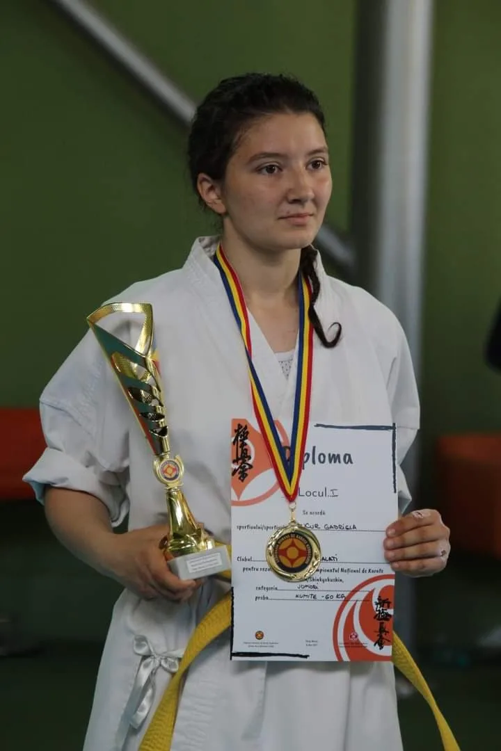 Gălăţeni cu care ne mândrim: Gabriela Luciana Bucur, de la Sakura Kiai,  a devenit Campioană Naţională