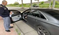 Autoturism de lux descoperit de polițiștii de frontieră la câteva ore de la semnalarea furtului