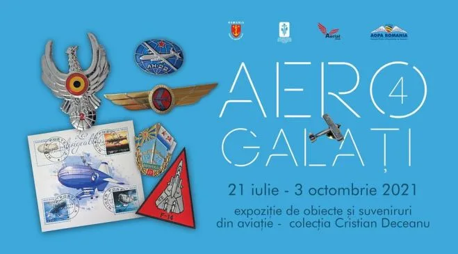 Expoziție de obiecte și suveniruri din aviație, la Complexul Muzeal Galați