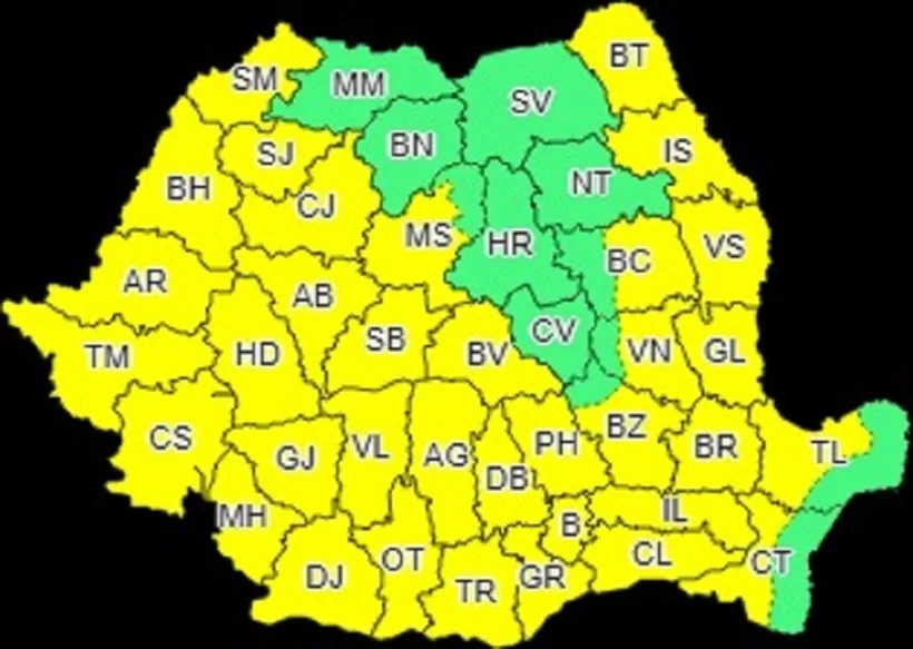 Avertizare Cod Galben de caniculă în România. Sunt vizate și județele Galați și Brăila