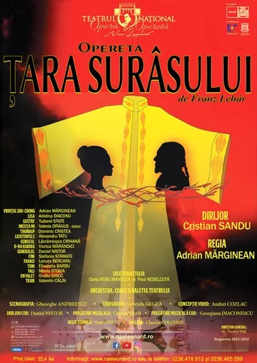 Recital „Prin nopţi tăcute” şi opereta „Ţara Surâsului”, propunerile de weekend la Teatrul Naţional „Nae Leonard”