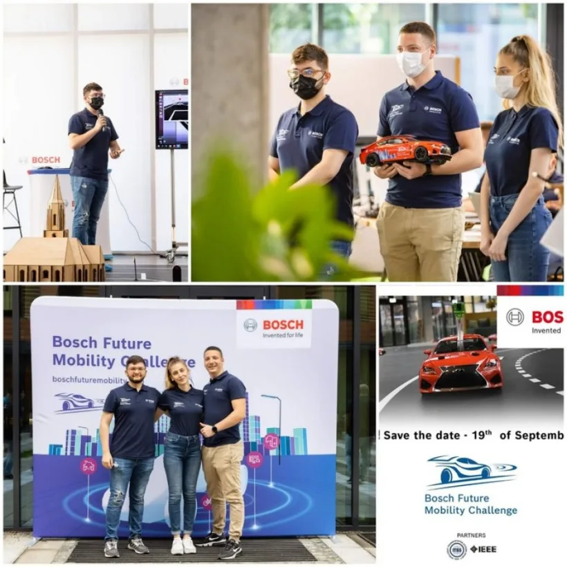 Studenții gălățeni în în finalele Competiției Bosch Future Mobility 2021