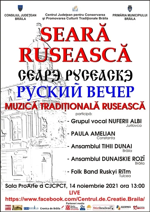 O seară rusească la Brăila