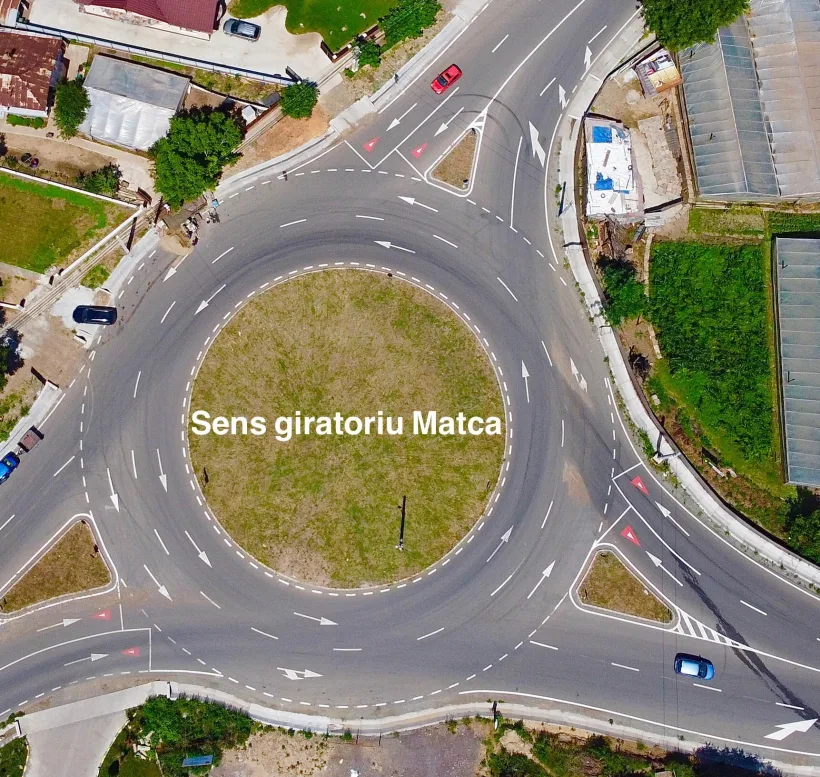 Investiții în infrastructura rutieră din județul Galați. Numeroase sensuri giratorii au fost construite pe șosele