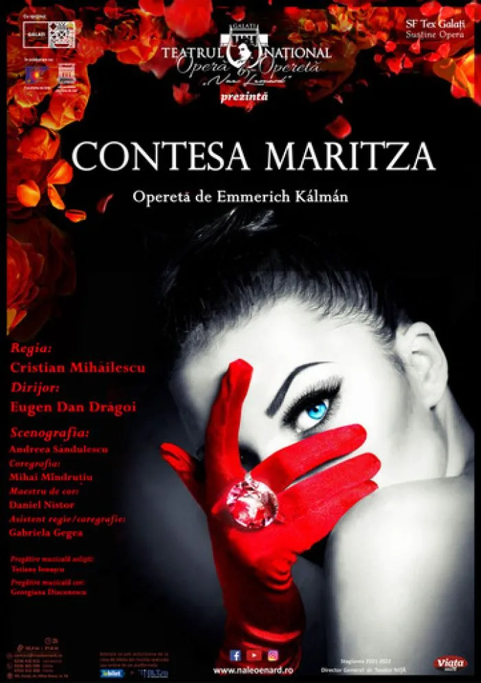 „Contesa Maritza” în weekend, la Teatrul Naţional „Nae Leonard”