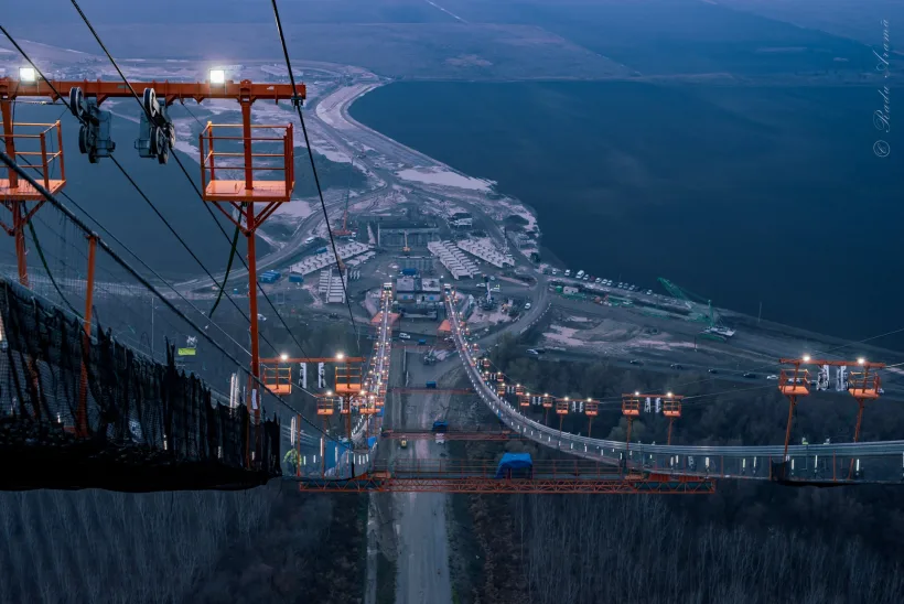 O nouă etapă importantă pentru Podul suspendat peste Dunăre