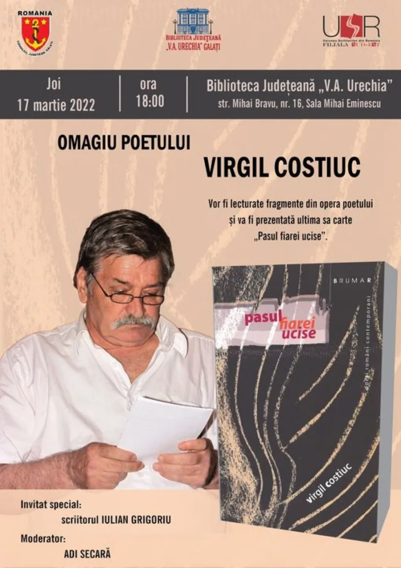 Omagiu poetului VIRGIL COSTIUC