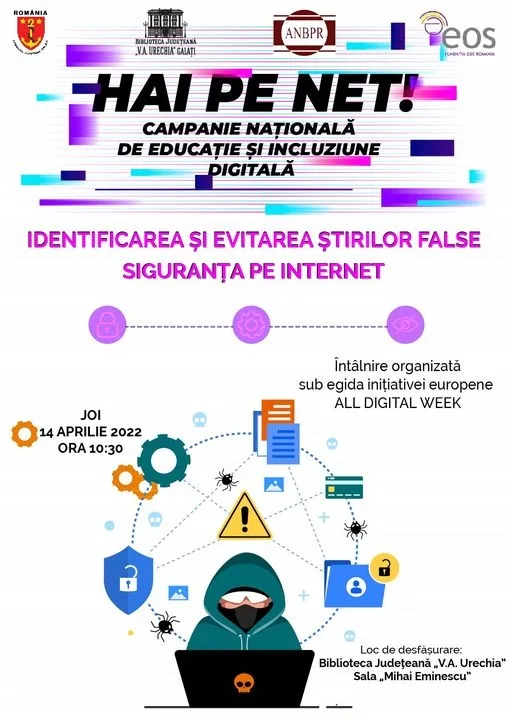 Identificarea şi evitarea ştirilor false. Siguranţa pe internet