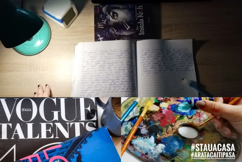 Foto-Campanie a elevilor Liceului de Arte Galați: Tu ce faci cât stai în casă?