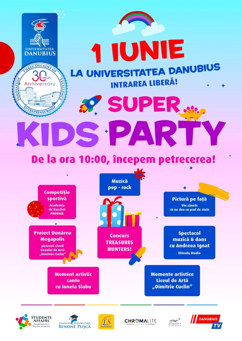1 IUNIE LA UNIVERSITATEA DANUBIUS!