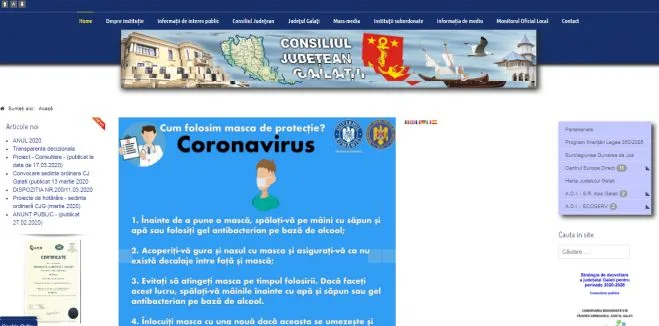 Coronavirusul schimbă modul de organizare a ședințelor CJ Galați