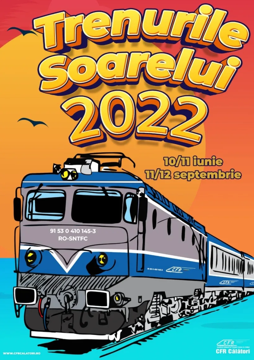 Vineri pornesc Trenurile Soarelui. Două legături directe cu litoralul, pentru gălățeni