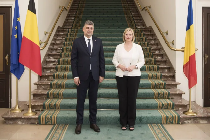Marcel Ciolacu, întrevedere cu şefa Camerei Deputaţilor din Parlamentul Belgiei