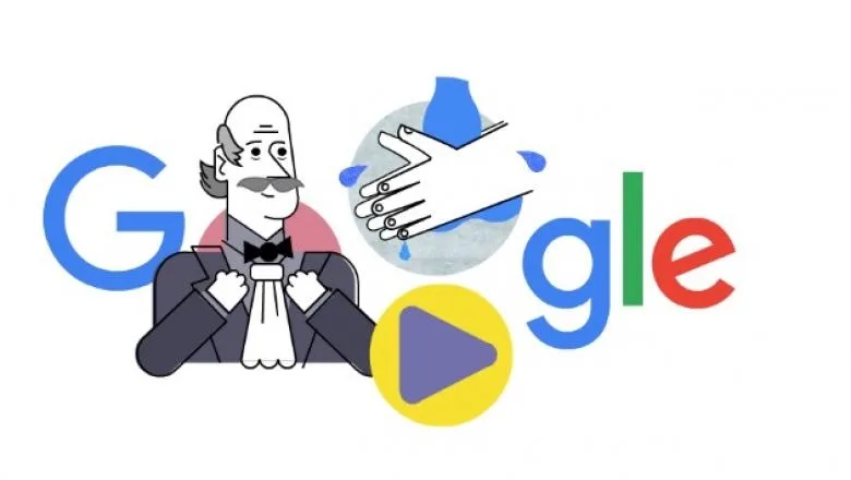 Google arată internauților beneficiile spălatului pe mâini, printr-un doodle inedit
