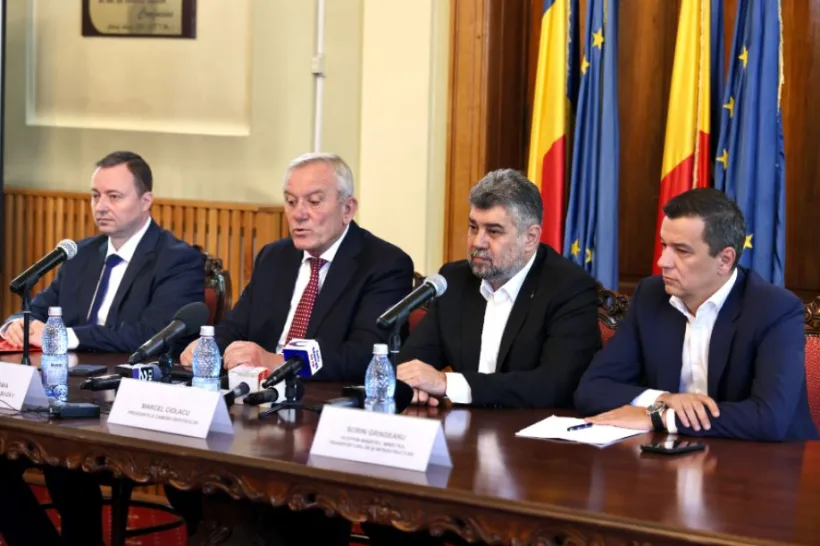 Marcel Ciolacu și Sorin Grindeanu au participat la semnarea unor noi contracte pentru proiecte de infrastructură în județele Buzău și Vrancea