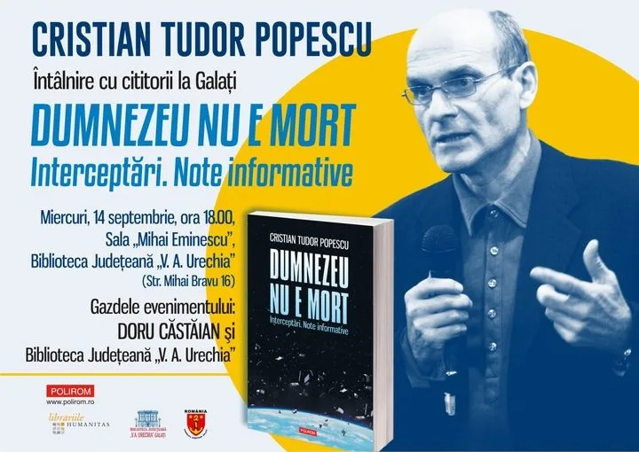 Cristian Tudor Popescu, la Galaţi
