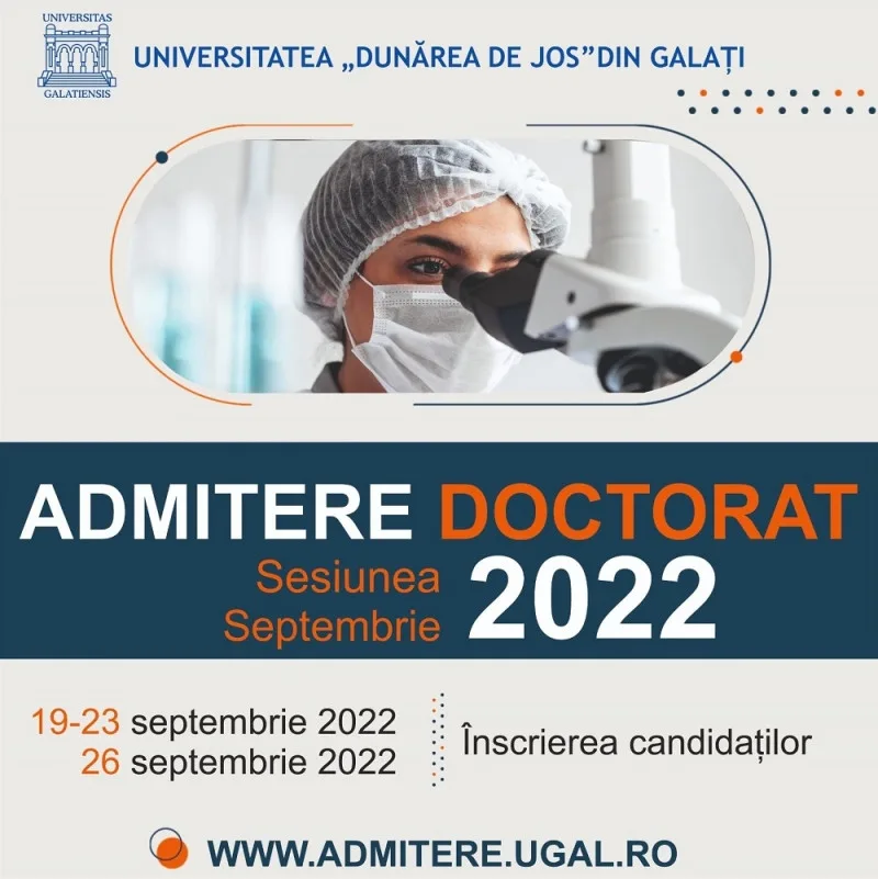 UDJ: locuri bugetate pentru noile domenii de Doctorat și cu taxă pentru cele ”vechi”