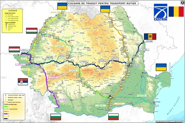 5 culoare pentru transportul mărfurilor pe teritoriul României