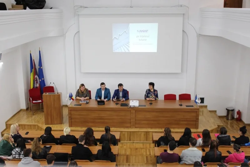 ANAF și-a prezentat serviciile în Universitatea „Dunărea de Jos” din Galați