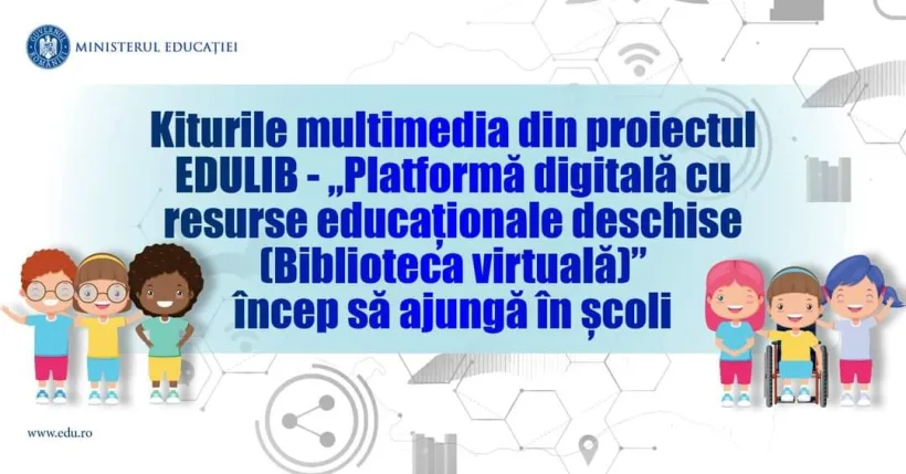 Vin kit-urile multimedia pentru școlile înscrise pe EDULIB (Biblioteca virtuala)
