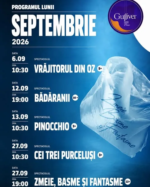 O nouă stagiune începe la Teatrul Gulliver!